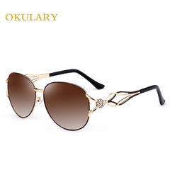 OKULARY Mirror Oval Women Sunglasses