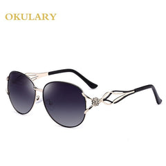OKULARY Mirror Oval Women Sunglasses
